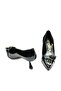 Genuine Patent Leather Low Heel Women's Shoes J59 Vernice Nera (Patent Leather Black) - 3