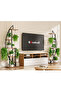 Multi-Layer Wrought Iron Plant Stand with Wheels for Living Room & Balcony - 3