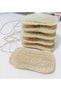 3-Pack Natural Pumpkin Fiber Sponge 14X9 cm |   Bathroom-Kitchen |   100% Herbal Fiber+Gift Facial Pad - 5