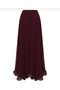 Tulle Pleated Skirt with Sequins at the Hem, Burgundy