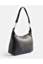 Women Black Textured Crossbody Shoulder Bag - 3