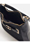 Women Black Textured Crossbody Shoulder Bag - 4
