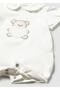 Newborn Baby Girl Double Jumpsuit Set Cream - 4