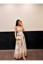 Women's Pastel Floral Print Strap Dress - 6