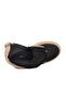 Black Beige Fleece Zippered Women's Heeled Boots - 4