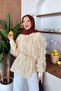 Frilly Shirt Beige