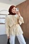 Frilly Shirt Beige - 3