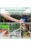 15 Meter 0.5 inch Heavy Duty PVC Garden Hose Pipe with Tap Adapter & 3 Clamps - 8