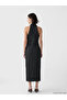 Esvab • Modern & Distinctive Halter Roba Collar Ruched Jean Dress - 4