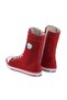 Claret Red Linen Women's Boots - 4