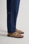 Light Navy Blue Men's Premium Linen Trousers Comfortable Fit Seam Detail - 3