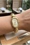 Ferrucci Women's 33 mm Steel Case Gold Cord Gold Dial Classic Wristwatch