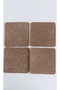 Rubber Cork Coaster/Plate Mat 12X12Cm Thickness 3mm 4 Pieces - 3
