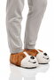 Light Brown Dog Patterned Unisex Slippers