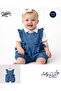 Short Sleeved Ruffled Summer Denim Shorts Jumpsuit with Shirt 3351