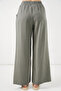 Women's Elastic Waist Wide-Leg Pants 30087 - Gray - 7