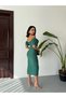 Summer Dress with Watermelon Sleeves and Slit Detail - 3
