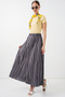 Women's Long Crinkled Skirt 8042 - Anthracite - 3