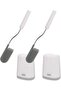 Toilet Brush, White/Grey, Set of 2