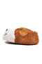 Light Brown Dog Patterned Unisex Slippers - 4