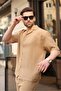 Mink 100% Cotton Piece Men's Shorts and Shirt Set E7360 - 5