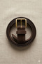 Women's Dark Brown Faux Leather Suede Vintage Buckled Belt - 3