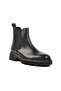 Black Genuine Leather Men's Chelsea Boots - 3