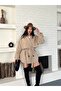 Women's Double-Breasted Tie-Up Windbreaker Detailed Short Trench Coat Jacket - 5