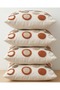 Punch Embroidery Look Geometric Round Patterned Digital Print Bohemian Style Set of Cushion Cover - 3
