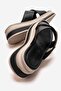 Women's cross-strapped slipper black - 4