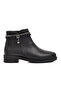 Black Skin Women's Biker Boots