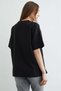 Women's Floral Printed Crew Neck Cotton Oversized Round Neck T-Shirt - 5