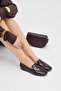 Women's Brown Comfortable Thermo Sole Daily Shoes Ballet Flats - 4