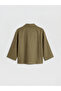 Lcw Vision Khaki Oversized Women's Shirt - 5