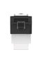 Himel RJ11 simple telephone socket, 1 module, black - 5