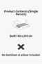 Laila Quilted Cotton Lu Single 160 X 230 cm Multi-Purpose Bedspread / Piqué - 3
