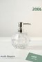 Acrylic Round Liquid Soap Dispensers 200 ml |   Modern Decorative Design |   Transparent