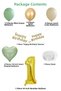 Adaçayı Concept 1St Birthday Set; Mold Green-Chrome Gold-Sea Sand and Sage Heart Foil Balloon - 2