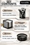 Metal File 3-Piece Desktop Organizer Set Black |   Pen Holder Note Paper Holder Paper Clip Holder Office Organizer - 3