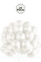 Metallic White Balloons 25 Pieces - Stylish Party and Decoration Set