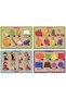 Wooden French Vegetables-fruits-professions-figures Set of 4 Educational Puzzle - 2
