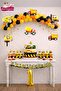 Construction Themed Age Birthday Decoration Set Engineering Vehicle Foil Balloon Balloon Chain Party Decor Ornament