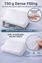 750 Gr! Orthopedic Visco Pillow Neck Flattening with Neck Support Pillow (50X32X10 cm) - 4