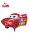 White Red Concept Birthday Party Set Ornament with Car Banner and Red Car Star Foil Balloon - 3