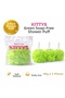 Kittys 3-Pack Green Soap-Free Shower Loofah 40Gr Soft and Durable Bath Loofah, Use with Shower Gel