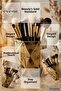 Makeup Organizer, Makeup Brush Holder, Makeup Organizer Set, Gold Antique Finish, Model 2 - 4