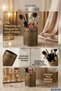 Makeup Organizer Makeup Brush Holder Makeup Organizer Golden Antique Color Model 4 - 4