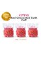 Kittys 3-Pack Red Soap-Free Shower Loofah 40Gr Soft and Durable Bath Loofah, Use with Shower Gel - 2