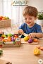Wooden Vegetable Fruit Set 16 Pieces - 2