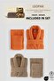 6 Piece Striped Bathrobe Set 100% Cotton Certified + Gift Leopard 2-Piece Coffee Cream Hand Towel Dowry - 3